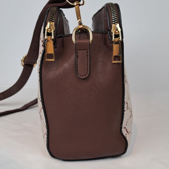 Baby Phat Cat Pattern Vegan Leather Multi Section Bag - Picture 5 of 16